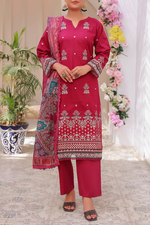 3 Piece - Embroidered Lawn Suit
