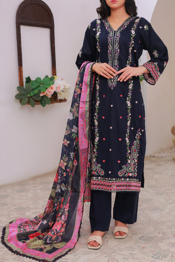 3 Piece - Embroidered Lawn Suit